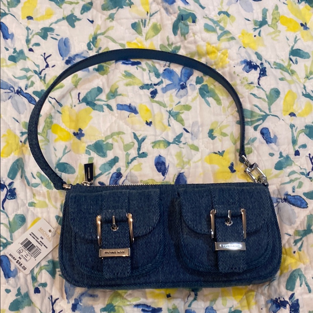 Michael Kors Denim Zoe pouchette with wallet